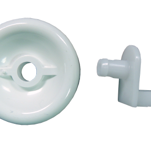 GE WD12X427 Dishwasher Lower Rack Rear Wheel Roller Assembly Replacement Kit